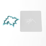 Mistletoe Cookie Cutter | Stamp | Stencil #1 Xmas / Winter / NYE Cookie Cutter Lady MINI - 2 Inches (5cm) **BUNDLE** Cutter + Stencil 