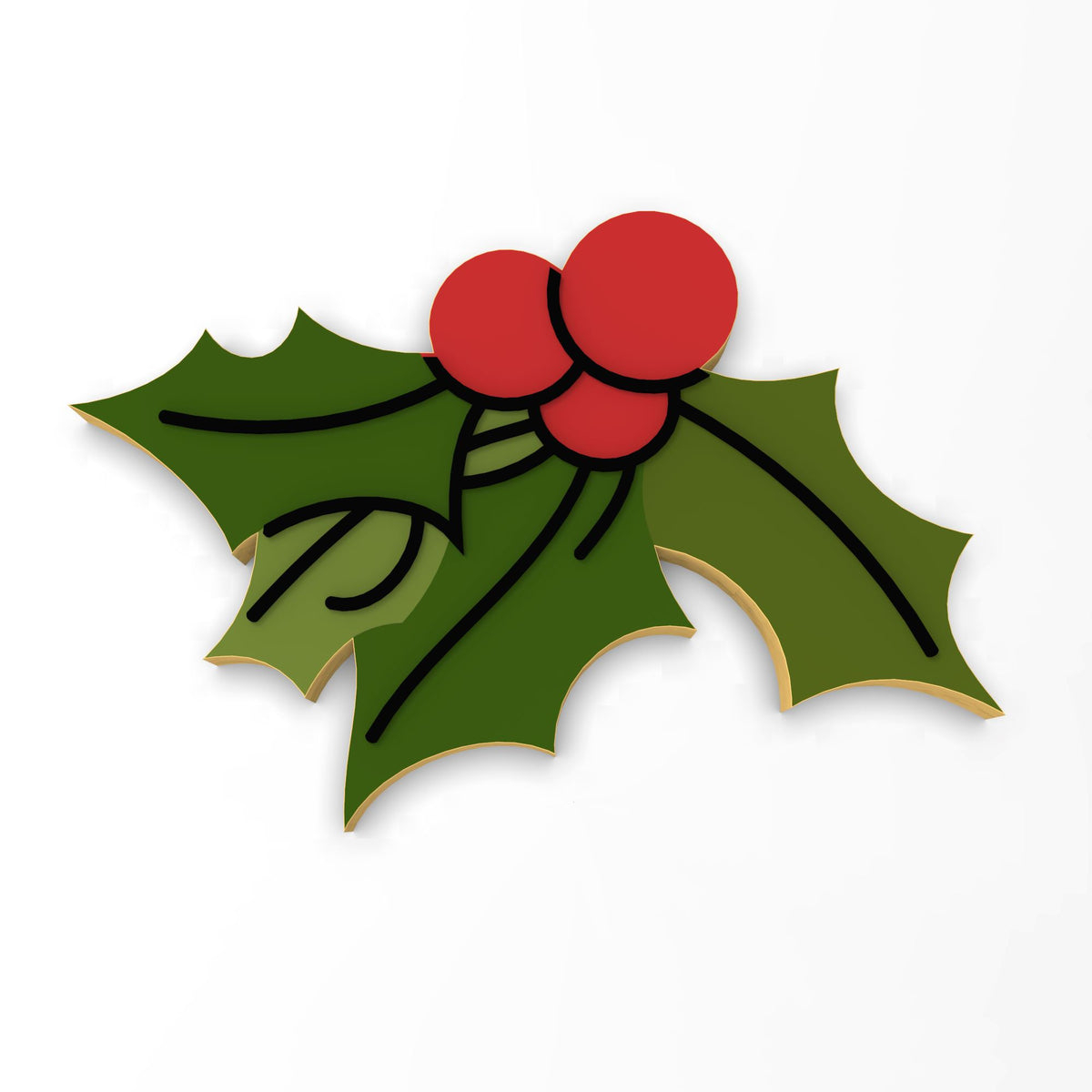 Mistletoe Cookie Cutter | Stamp | Stencil #1