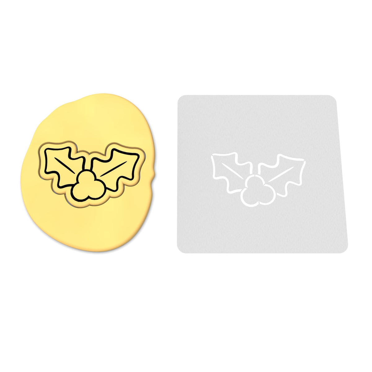 Mistletoe Cookie Cutter | Stamp | Stencil #2 Xmas / Winter / NYE Cookie Cutter Lady 