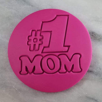 Mom #1 Cookie Cutter  Stamp & Outline