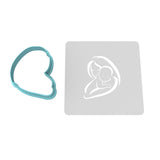 Mom and Baby Cookie Cutter | Stamp | Stencil #2