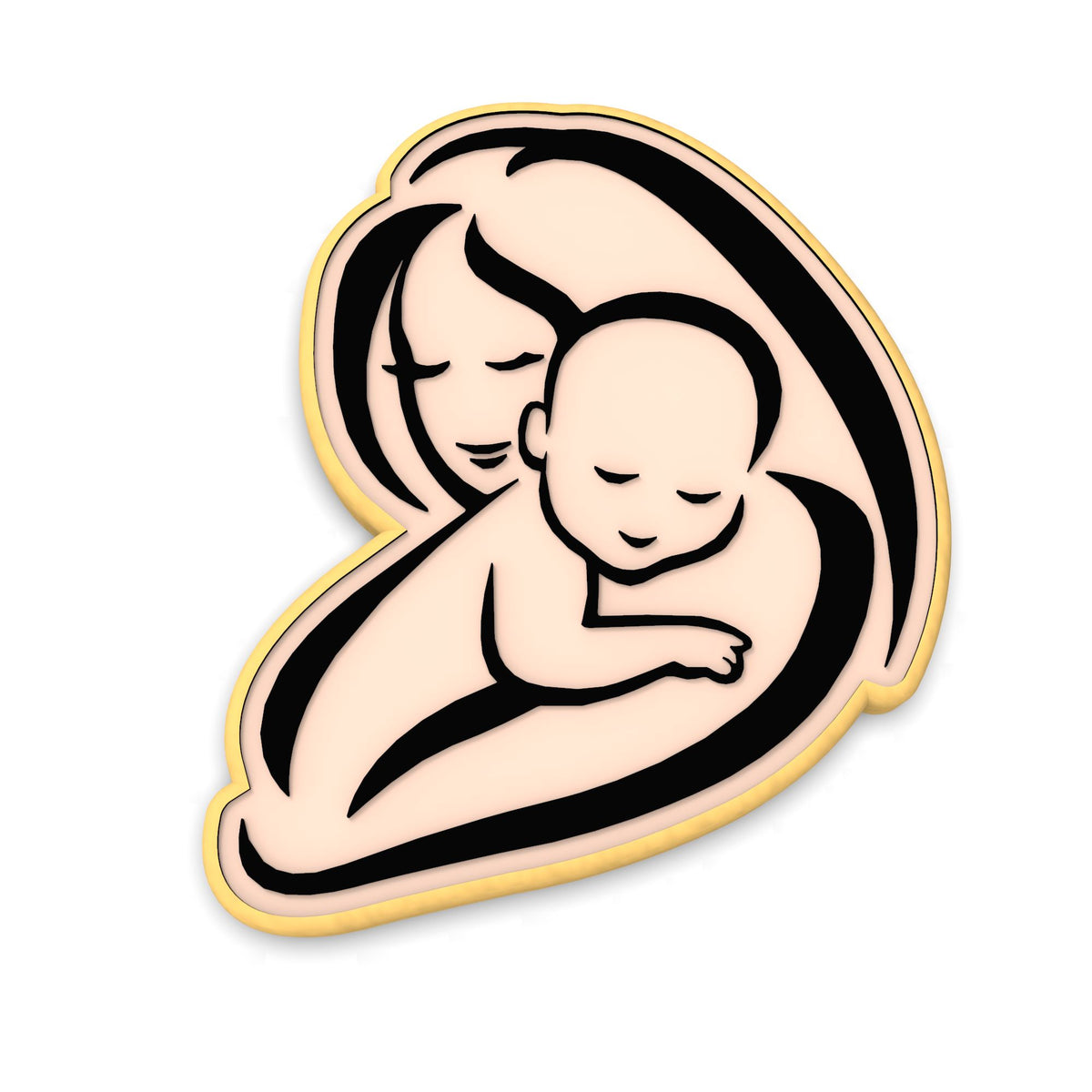 Mom and Baby Cookie Cutter | Stamp | Stencil #2