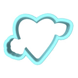 Mom Heart Arrow Cookie Cutter | Stamp | Stencil Animals & Dinosaurs Cookie Cutter Lady MINI - 2 Inches (5cm) Cookie Cutter ONLY (Outline) 