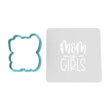Mom of Girls Cookie Cutter | Stamp | Stencil Cookie Cutters Cookie Cutter Lady 2 Inch Small Cupcake Cutter Only Yes