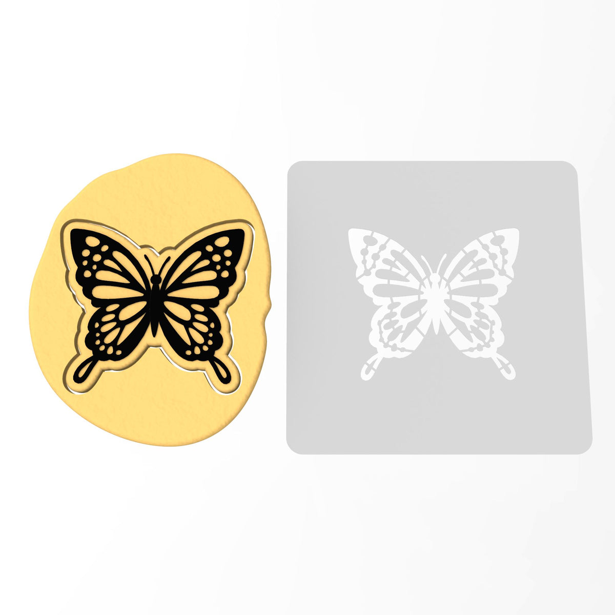 Monarch Butterfly Cookie Cutter | Stamp | Stencil #1
