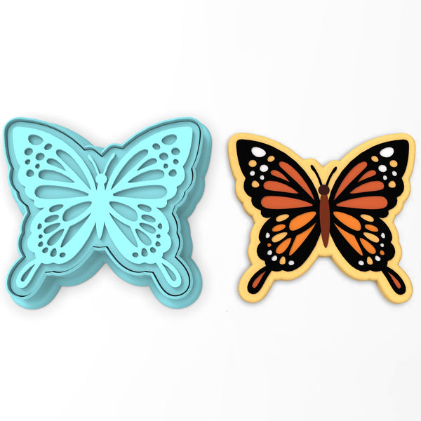 Monarch Butterfly Cookie Cutter | Stamp | Stencil #1