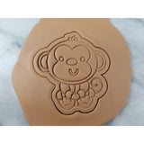 Monkey Cookie Cutter Stamp & Outline #2