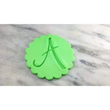 Monogram Fluted Circle Cookie Cutter Stamp & Outline #1 - Letters/ Numbers/ Shapes