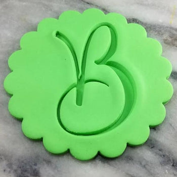 Monogram Fluted Circle Cookie Cutter Stamp & Outline #1 - Letters/ Numbers/ Shapes
