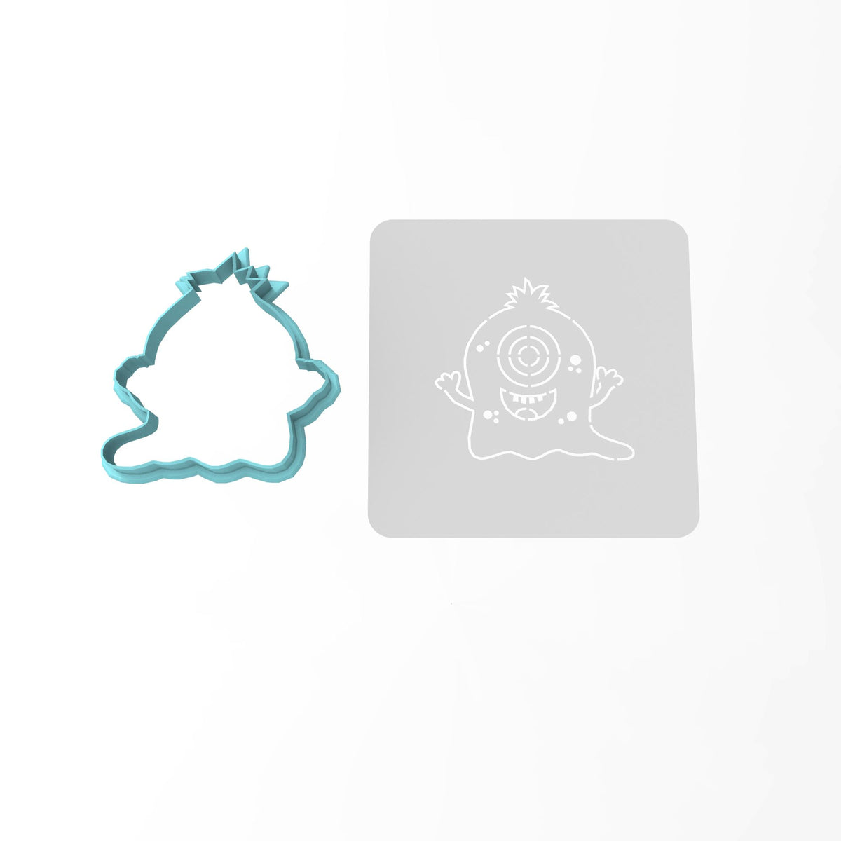 Monster Cookie Cutter | Stamp | Stencil #1