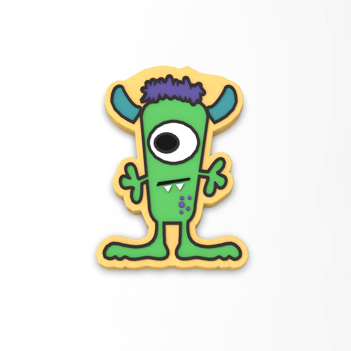 Monster Cookie Cutter | Stamp | Stencil #2