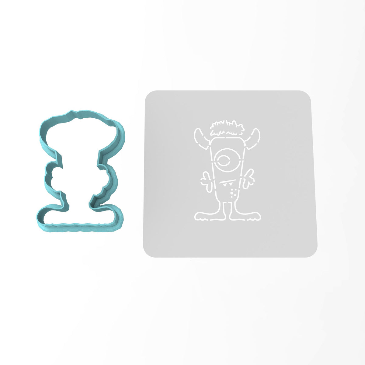 Monster Cookie Cutter | Stamp | Stencil #2