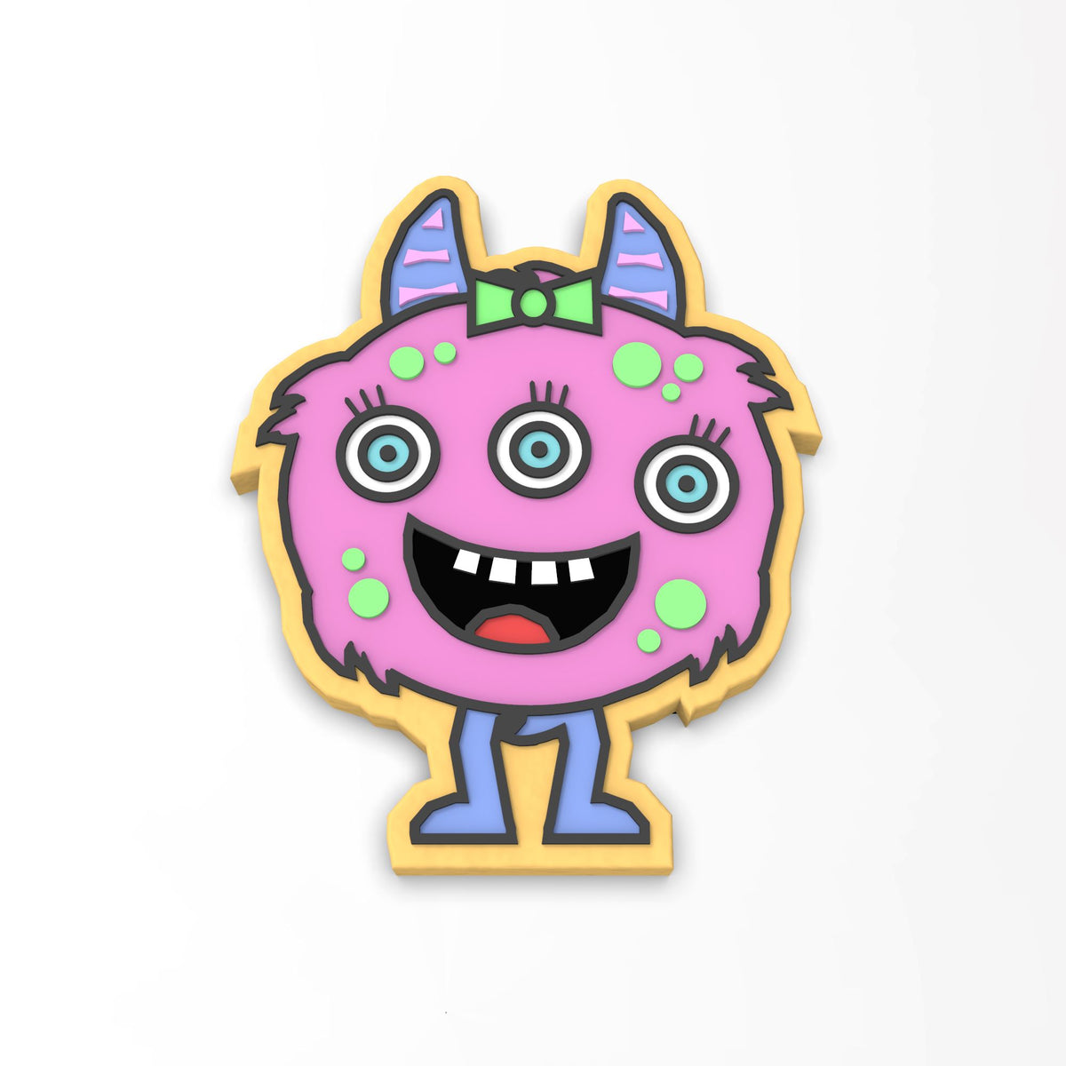 Monster Cookie Cutter | Stamp | Stencil #5
