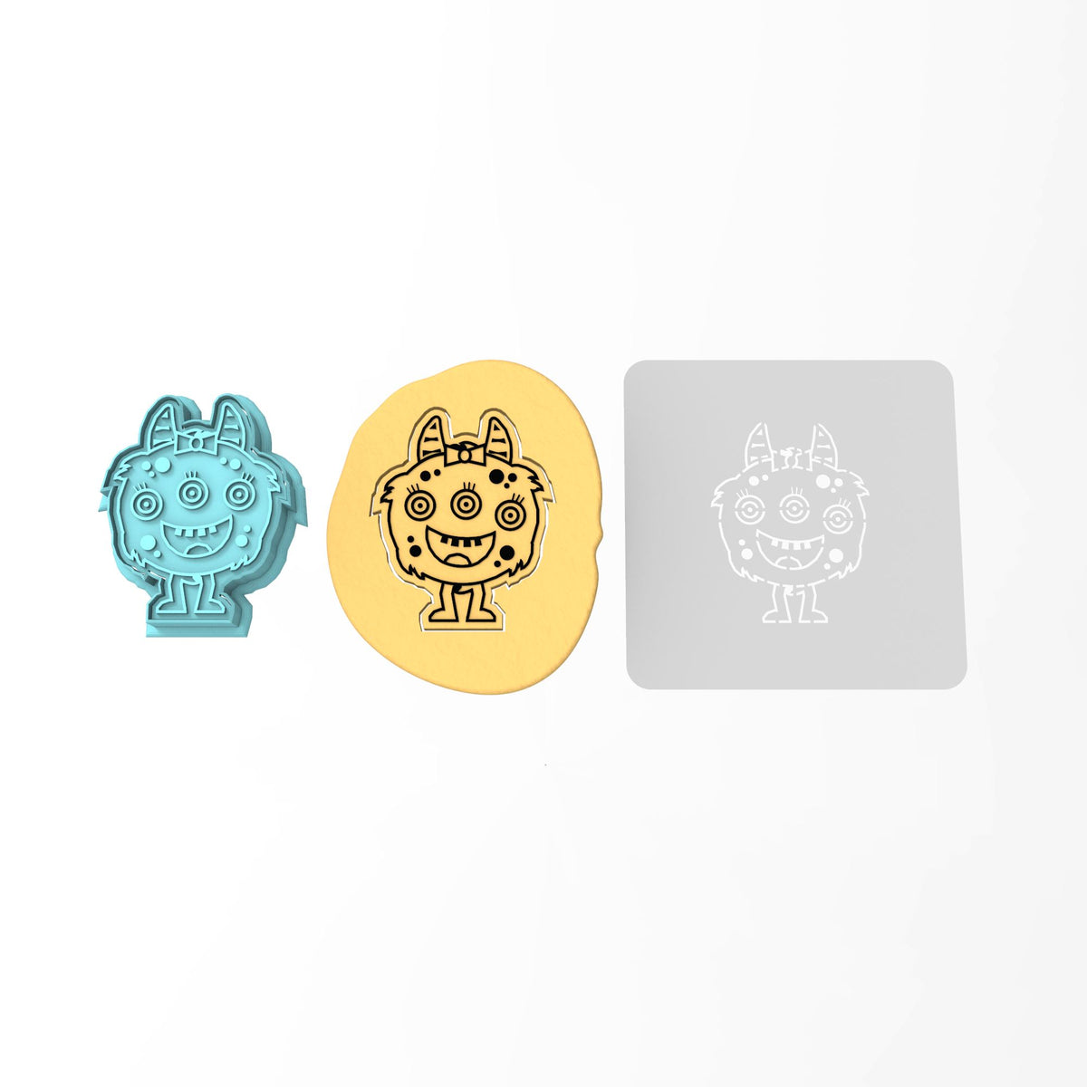 Monster Cookie Cutter | Stamp | Stencil #5