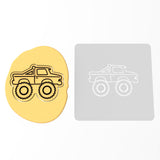 Monster Truck Cookie Cutter | Stamp | Stencil #1