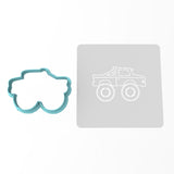 Monster Truck Cookie Cutter | Stamp | Stencil #1