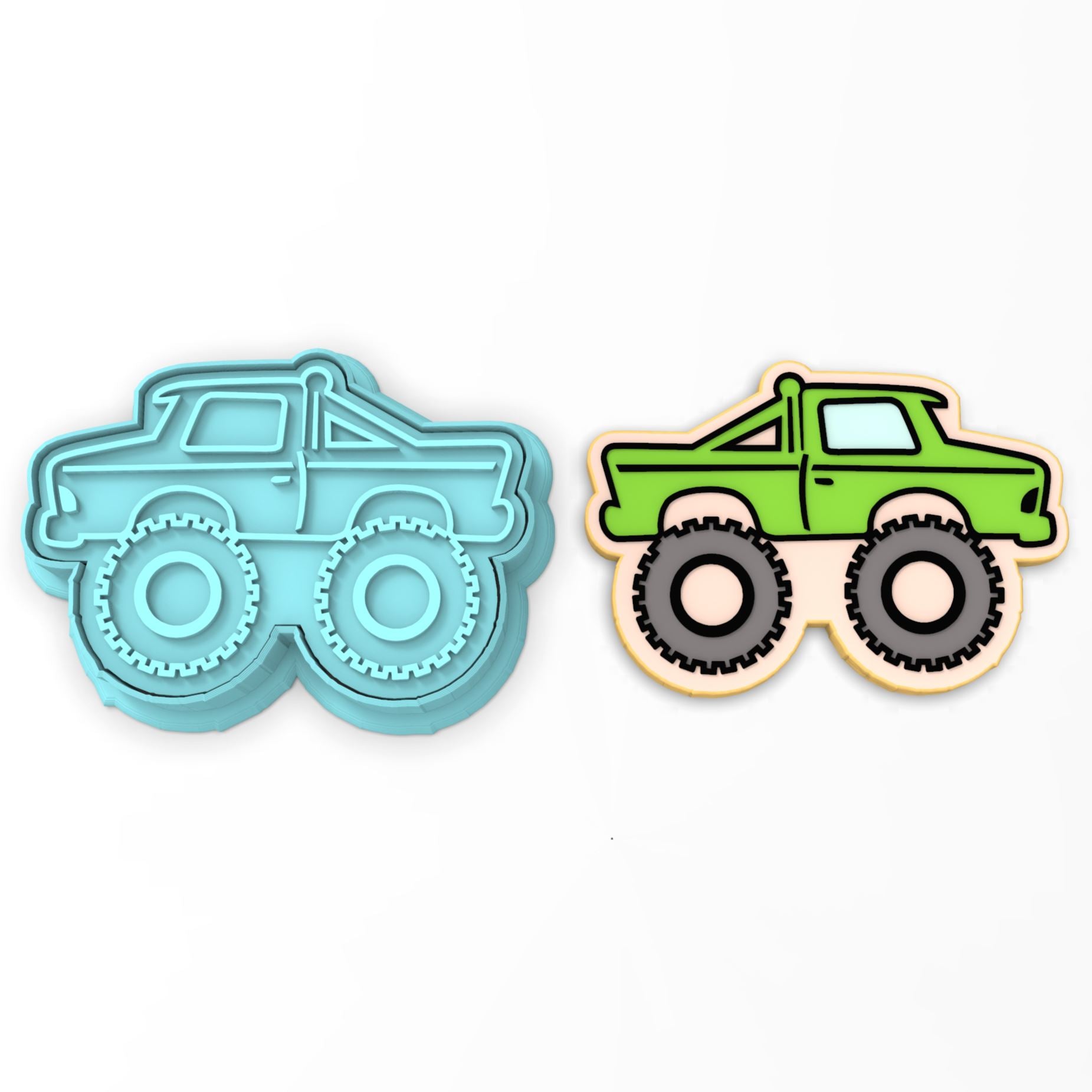 Monster Truck Stencil