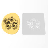 Monster Truck Cookie Cutter | Stamp | Stencil #2