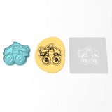 Monster Truck Cookie Cutter | Stamp | Stencil #2