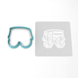 Monster Truck Cookie Cutter | Stamp | Stencil #3