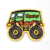 Monster Truck Cookie Cutter | Stamp | Stencil #3