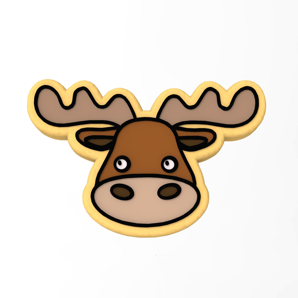 Moose Head Cookie Cutter | Stamp | Stencil #1