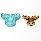 Moose Head Cookie Cutter | Stamp | Stencil #1