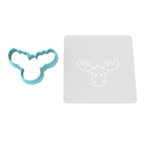 Moose Head Cookie Cutter | Stamp | Stencil #2