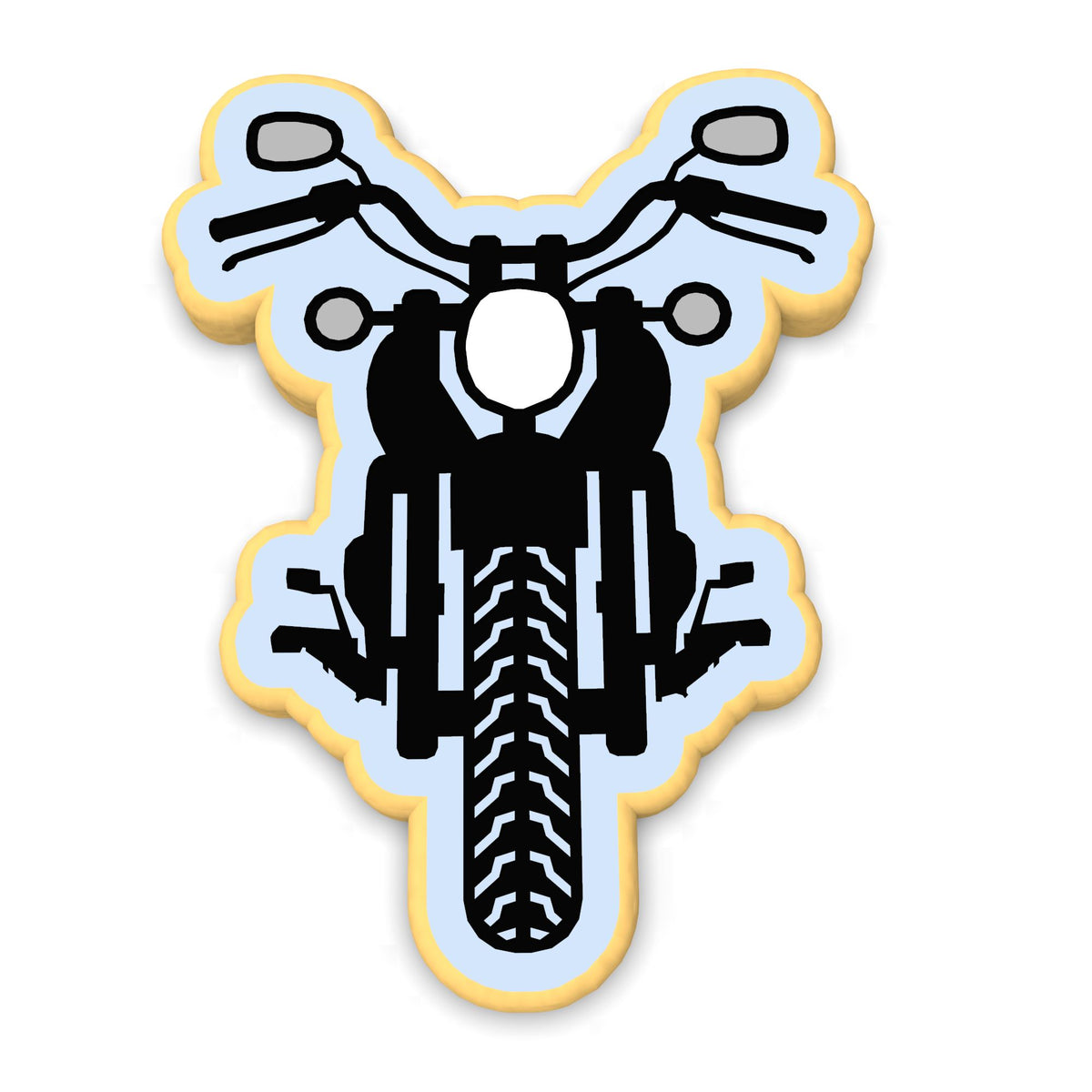Motorcycle Cookie Cutter | Stamp | Stencil #1