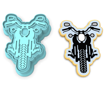Motorcycle Cookie Cutter | Stamp | Stencil #1
