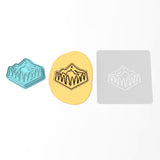 Mountain Range Cookie Cutter | Stamp | Stencil #1