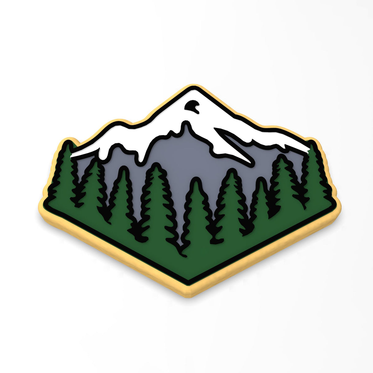 Mountain Range Cookie Cutter | Stamp | Stencil #1