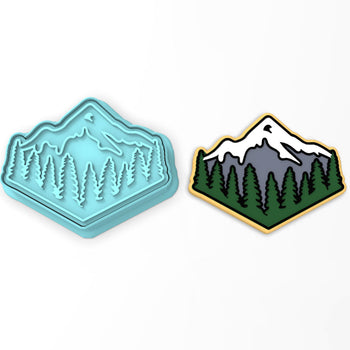Mountain Range Cookie Cutter | Stamp | Stencil #1