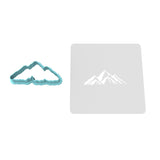 Mountain Range Cookie Cutter | Stamp | Stencil #2 Boys/ Army / Outdoorsman Cookie Cutter Lady 2 Inch Small Cupcake Cutter Only Yes