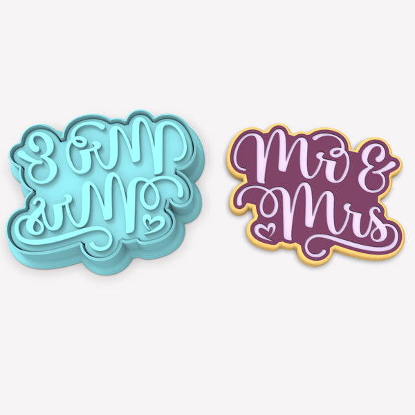 Mr. and Mrs. Cookie Cutter | Stamp | Stencil #1