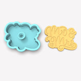 Mr. and Mrs. Cookie Cutter | Stamp | Stencil #1