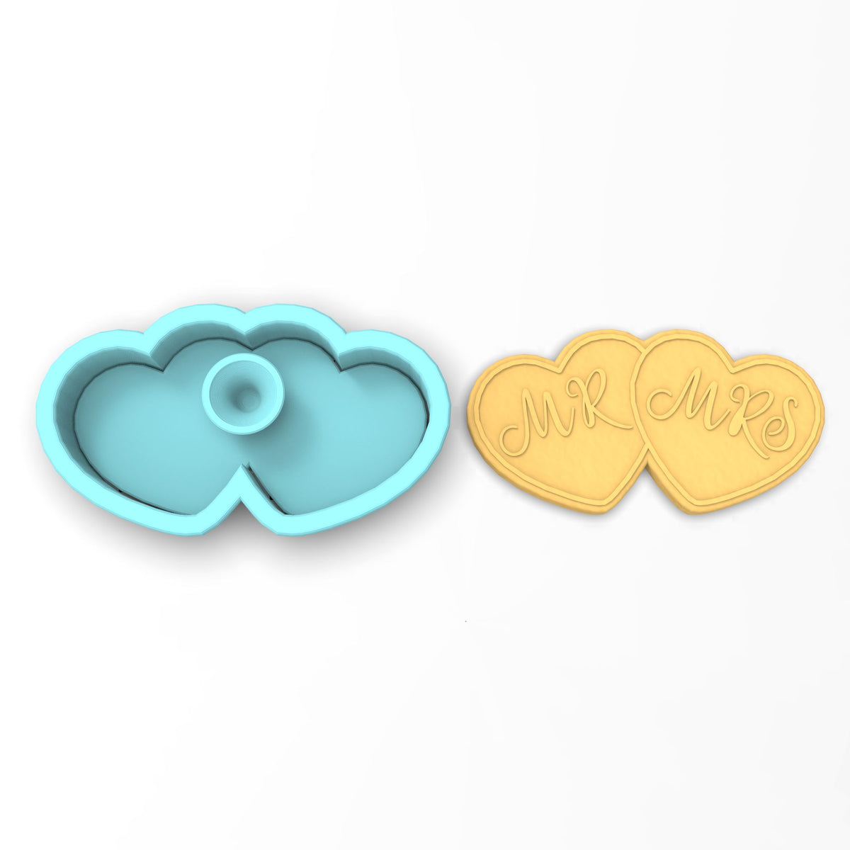 Mr. and Mrs. Cookie Cutter | Stamp | Stencil #1 Wedding / Baby / V Day Cookie Cutter Lady 