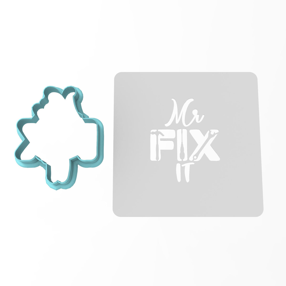 Mr Fix It Cookie Cutter | Stamp | Stencil #1