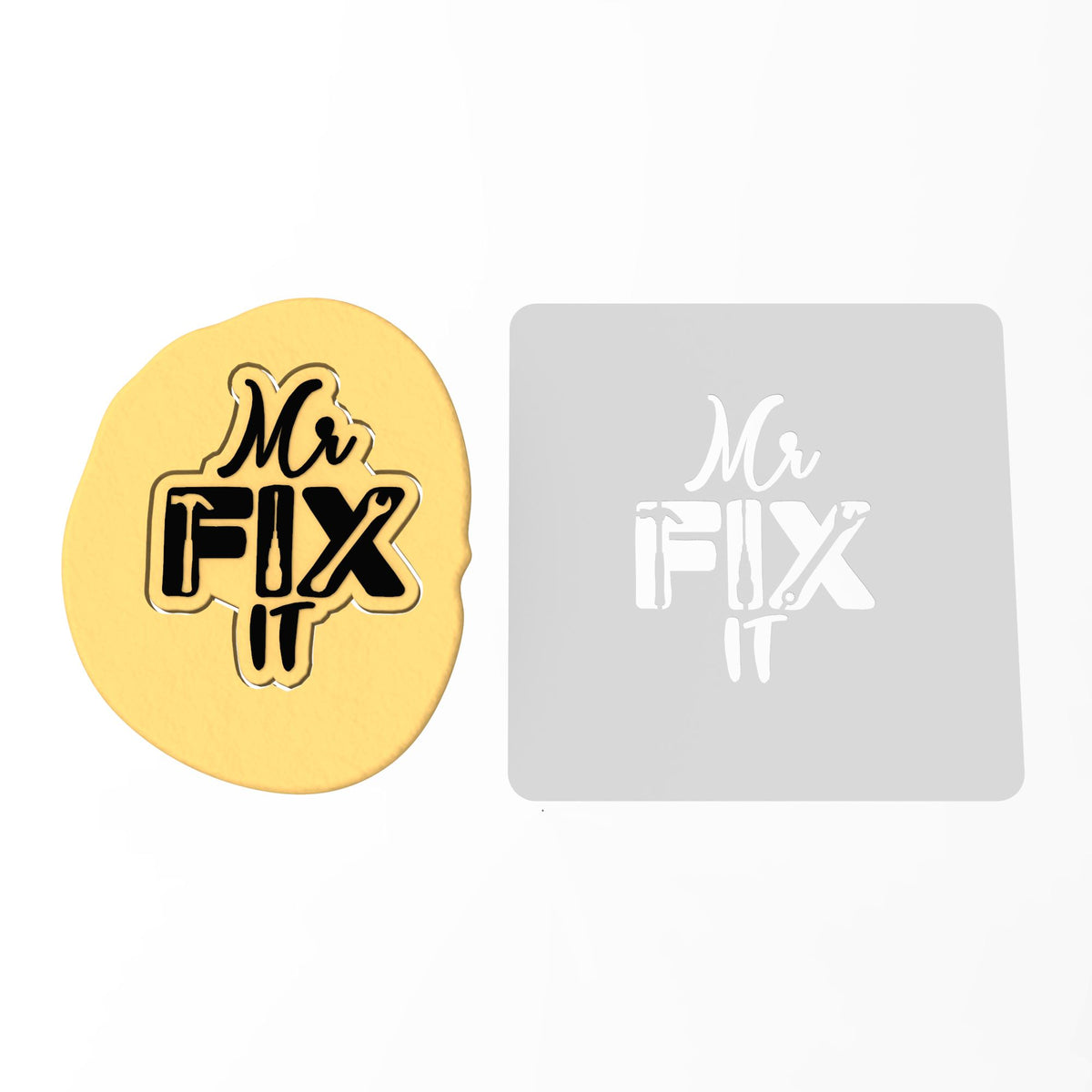Mr Fix It Cookie Cutter | Stamp | Stencil #1