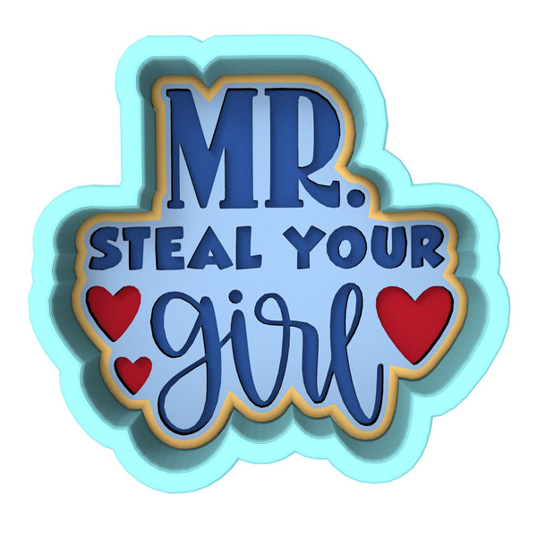 Mr. Steal Your Girl Cookie Cutter | Stamp | Stencil #1 Animals & Dinosaurs Cookie Cutter Lady 