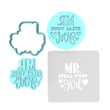 Mr. Steal Your Girl Cookie Cutter | Stamp | Stencil #1 Animals & Dinosaurs Cookie Cutter Lady MINI - 2 Inches (5cm) **FULL SET BUNDLE** Cutter + Stamp + Stencil + Debosser **BEST DEAL** 