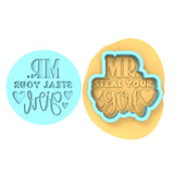 Mr. Steal Your Girl Cookie Cutter | Stamp | Stencil #1 Animals & Dinosaurs Cookie Cutter Lady MINI - 2 Inches (5cm) **BUNDLE** Cutter + Debosser 
