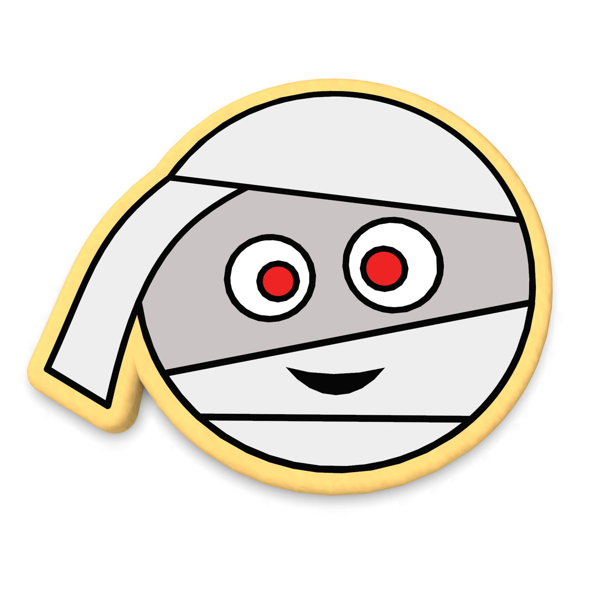 Mummy Face Cookie Cutter | Stamp | Stencil #1