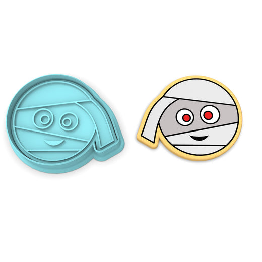 Mummy Face Cookie Cutter | Stamp | Stencil #1