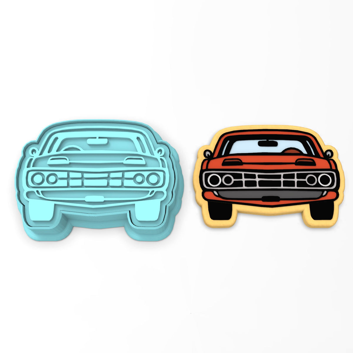 Muscle Car Cookie Cutter | Stamp | Stencil #1