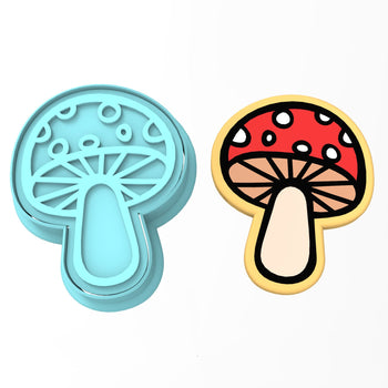 Mushroom Cookie Cutter | Stamp | Stencil #2