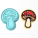 Mushroom Cookie Cutter | Stamp | Stencil #2