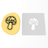 Mushroom Cookie Cutter | Stamp | Stencil #2