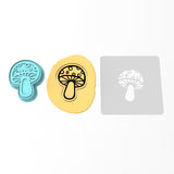 Mushroom Cookie Cutter | Stamp | Stencil #2