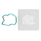 My Favorite Color is October Cookie Cutter | Stamp | Stencil #1